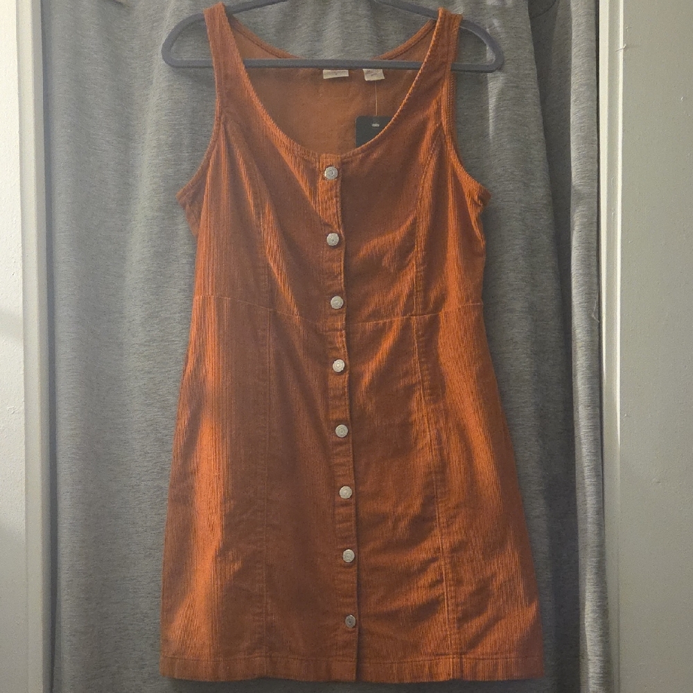 Levi's Orange Button-Down Dress